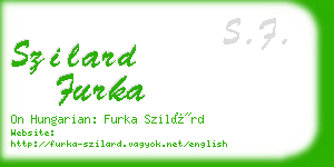 szilard furka business card